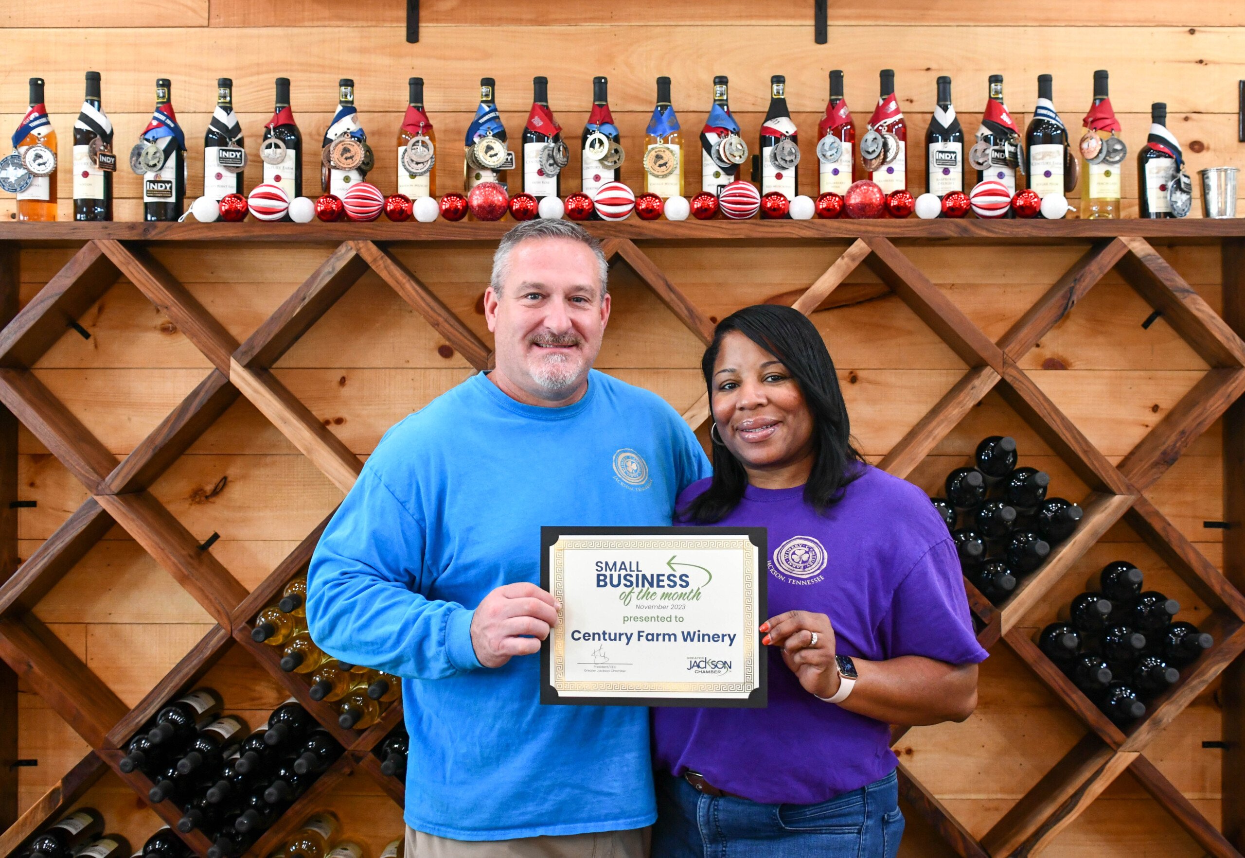 Century Farm Winery named Small Business of the Month by the Greater Jackson Chamber