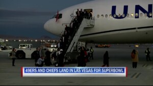 49ers And Chiefs Land In Las Vegas