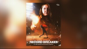 Lane College Kaylenn Stinett Sets Record