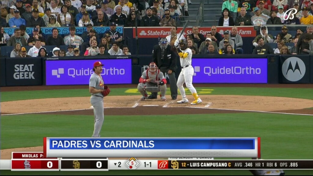 Cardinals Take 2 0 Lead Over Padres