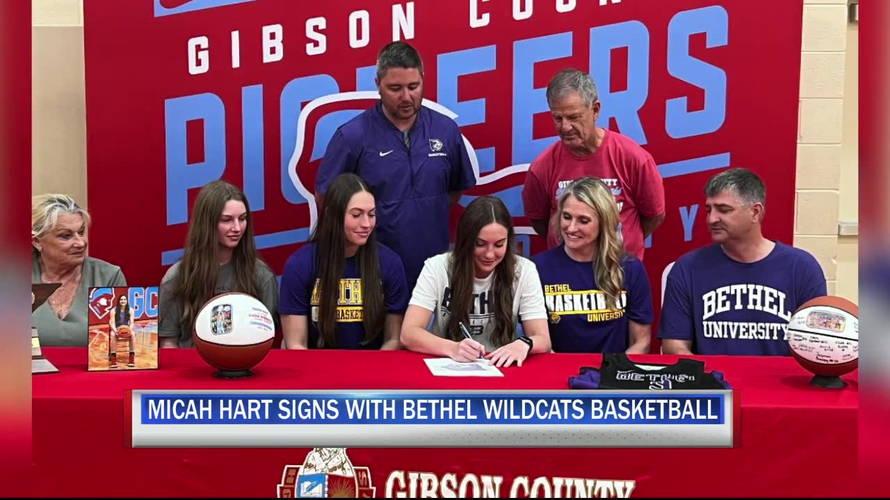 MICAH HART SIGNS WITH BETHEL LADY WILDCATS - WBBJ TV