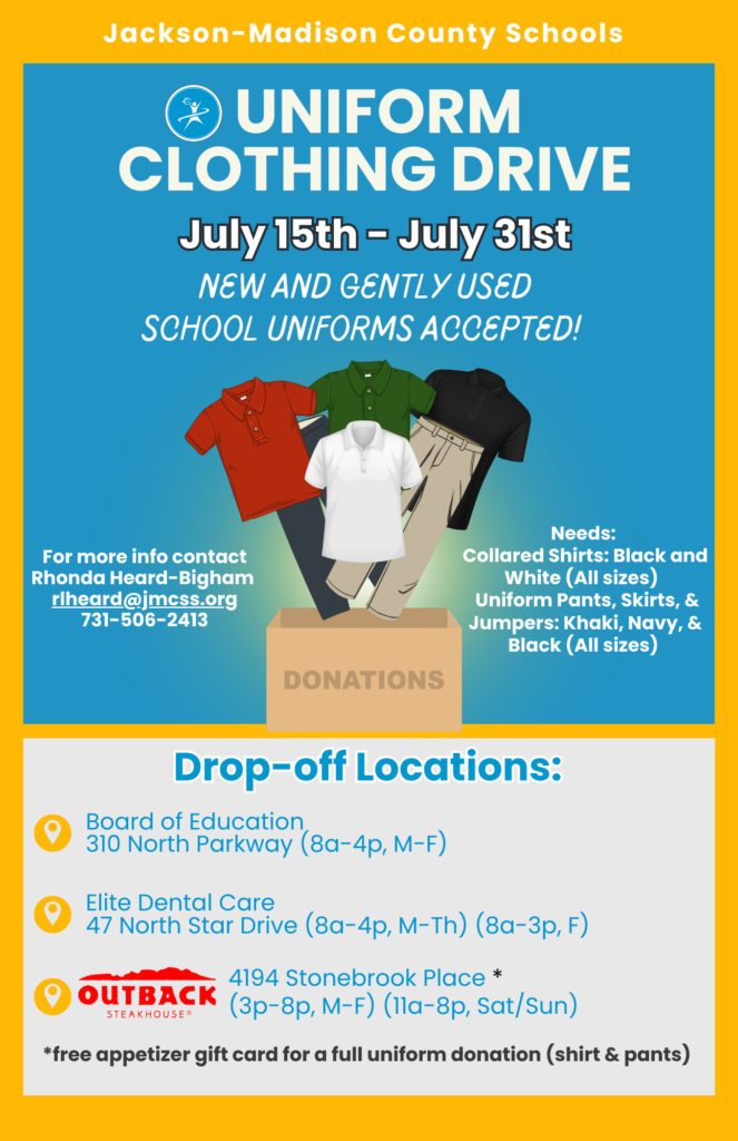 News Alert Uniform Drive 2024