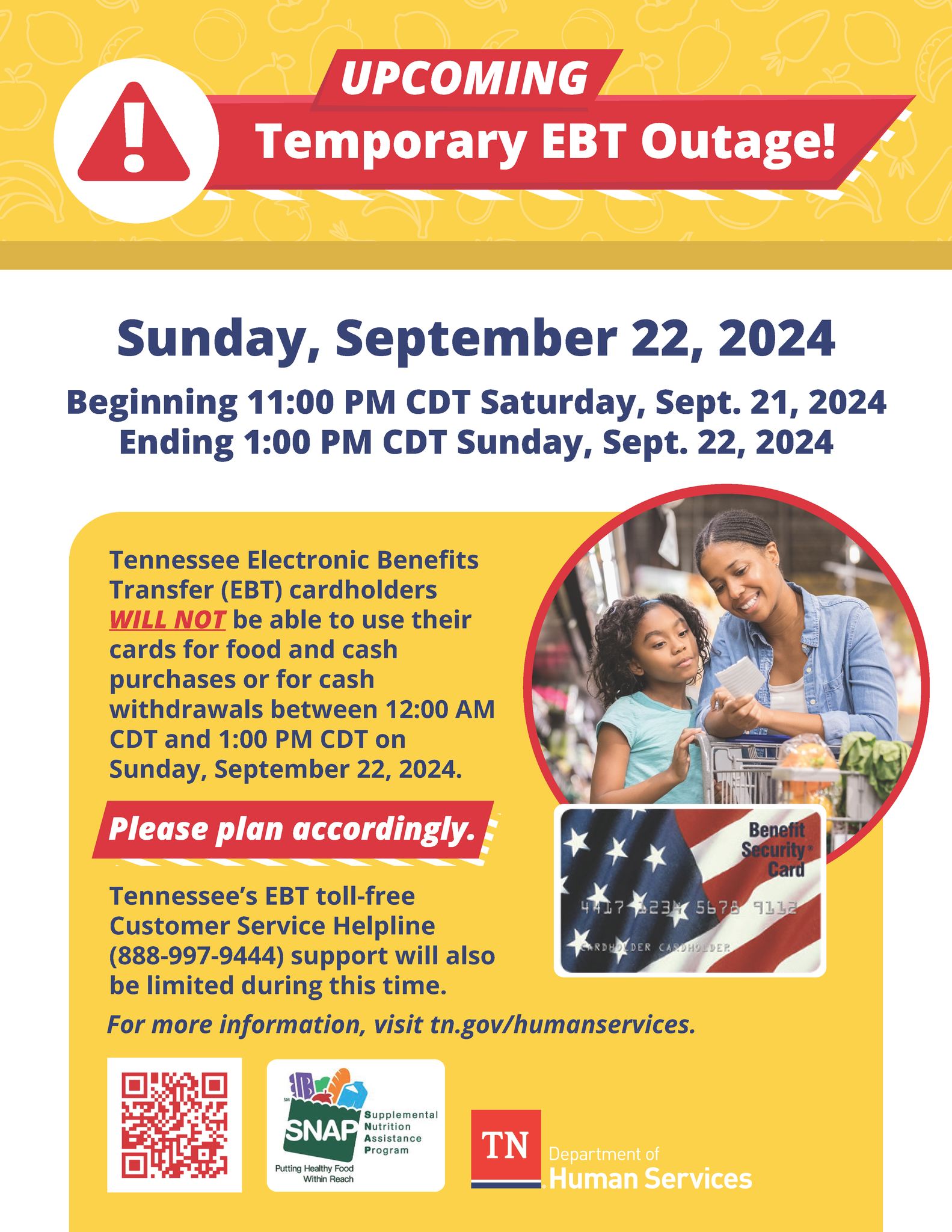 Temporary EBT service outage to begin Saturday WBBJ TV