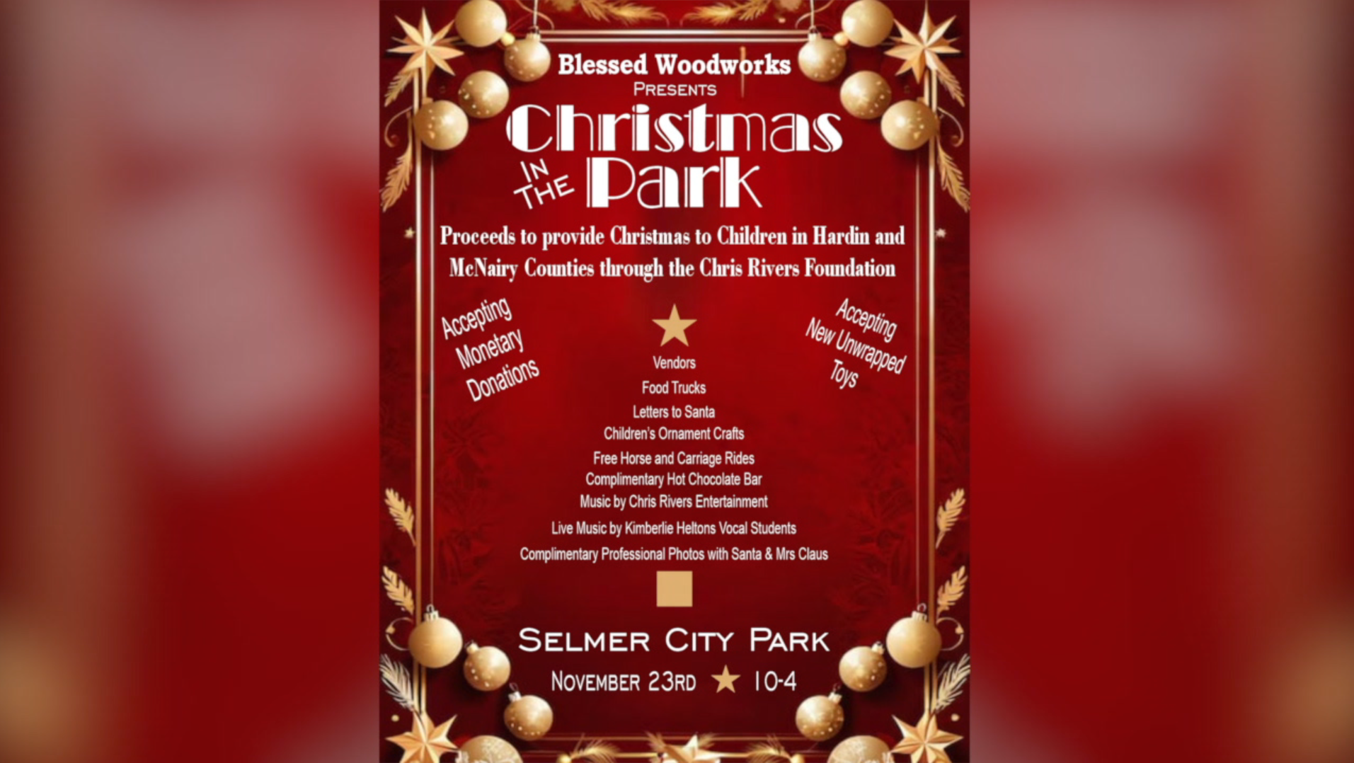 'Christmas in the Park' benefit coming to Selmer this weekend - WBBJ TV