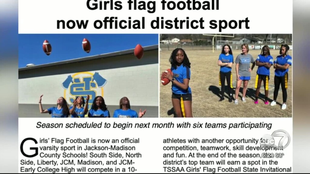 Jmcss Makes Girls Flag Footbal A Varsity Sport