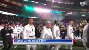 Super Bowl Media Day Vo/sot Jalen Hurts And Patrick Mahomes
