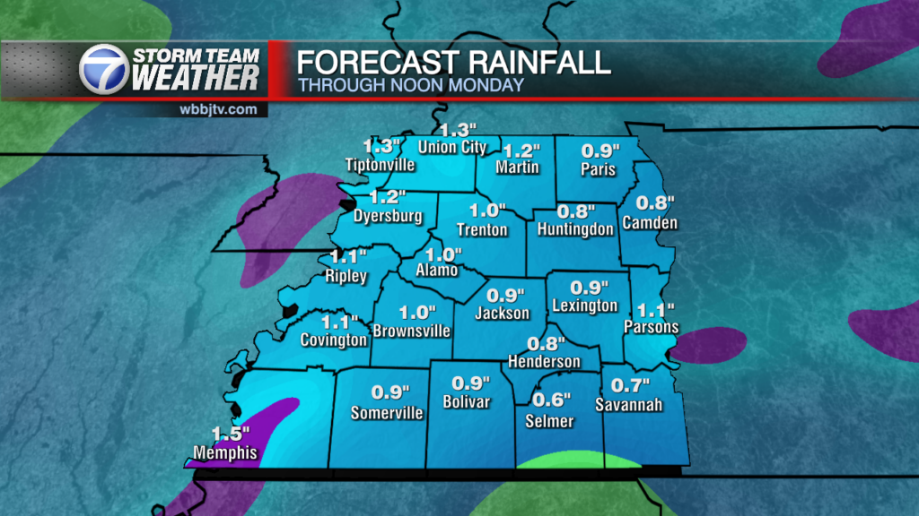 Mid South Gfs 25km Forecastrainfall 2