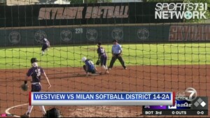 Westview Softball Gets Win Over Milan In District Tournament