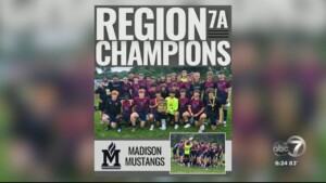 Madison Mustangs Boys Soccer Win Region Championship