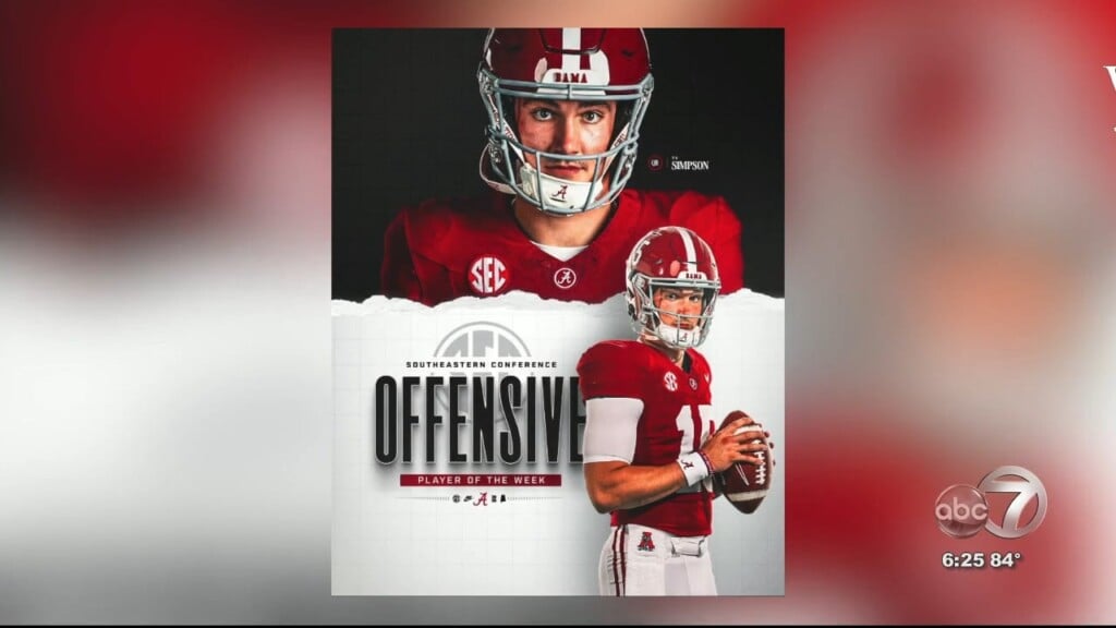 Ty Simpson Earns Sec Player Of The Week