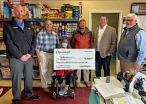Sparklight Awards 3500 Charitable Giving Fund Grant To The Salvation Army Of Dyer County