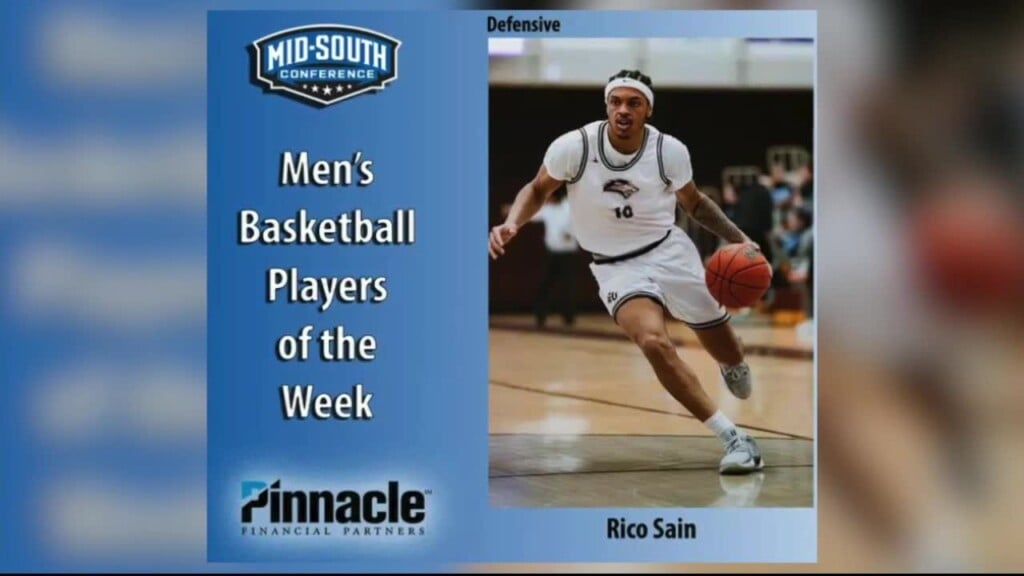 Rico Sain Wins Defensive Mid South Conference Player Of The Week