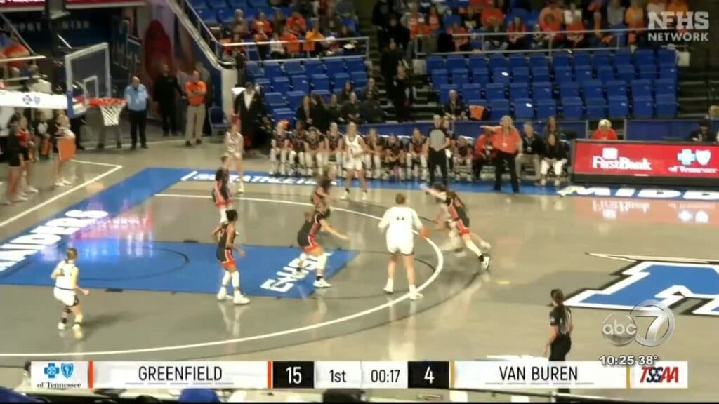 Greenfield Lady Jackets Have Later Storm To Come Back And Beat Van Buren In State Tournament