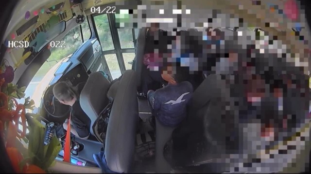 Video shows quick-thinking students stopping school bus after driver ...