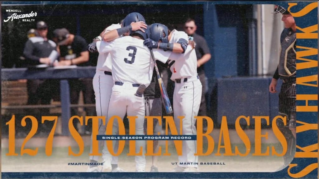 Ut Martin Sets Single Season Record Of Stolen Bases With 127
