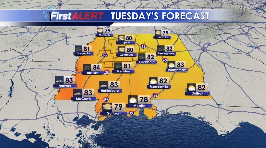 Tuesday's Forecast
