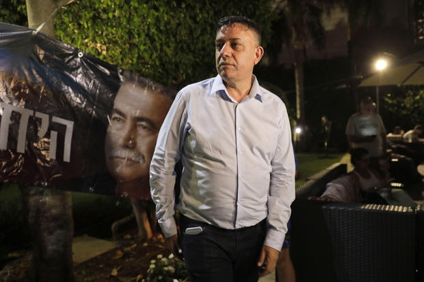 Israeli Avi Gabbay stands in Tel Aviv