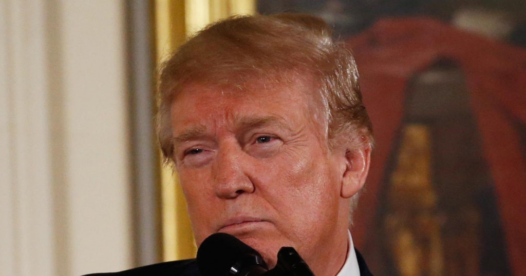 U.S. President Donald Trump hosts a Public Safety Medal of Valor awards ceremony in the East Room of the White House in Washington