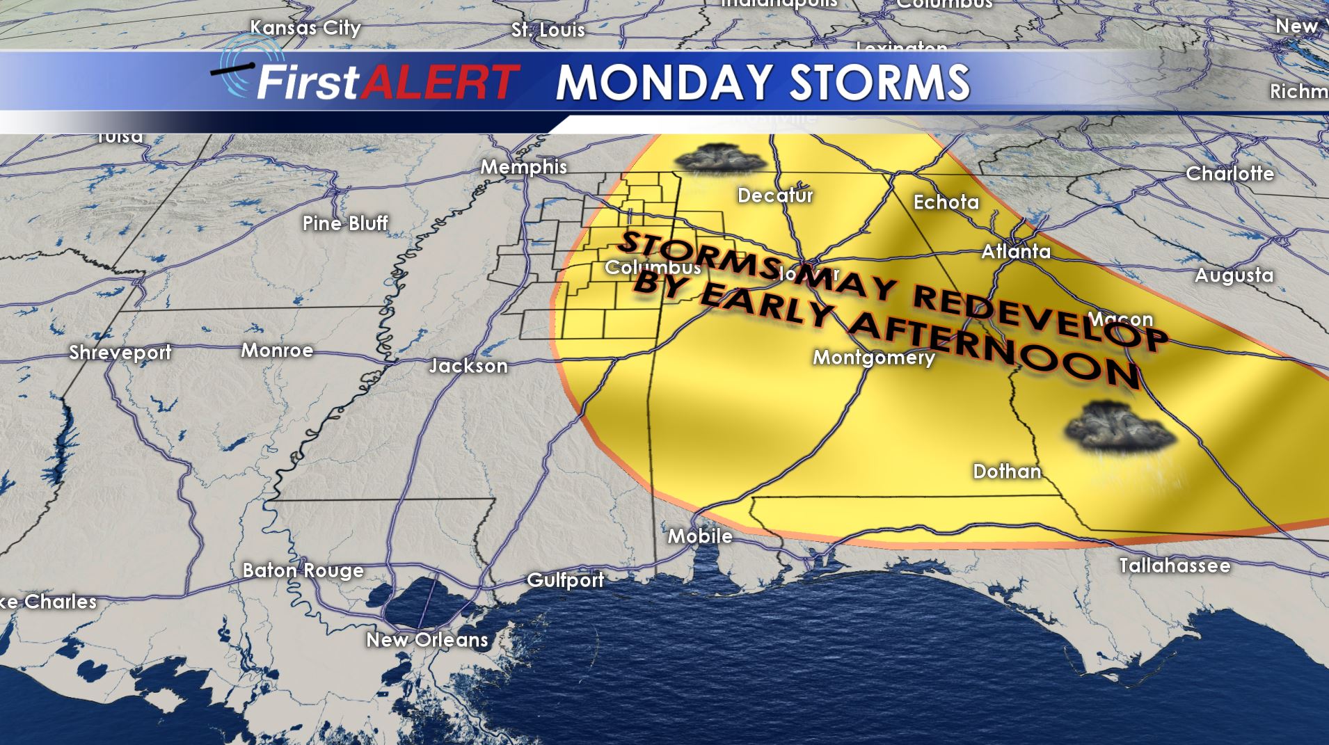 Monday Storms