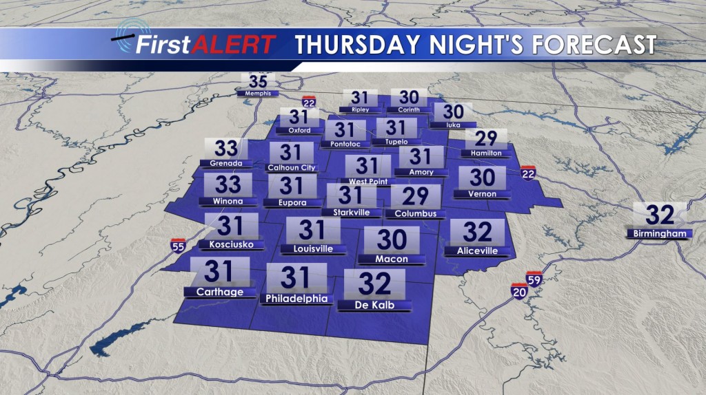 Thursday Night's Forecast