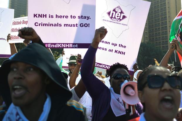 KENYA-HOSPITAL-SOCIAL-HEALTH-RAPE-DEMO 