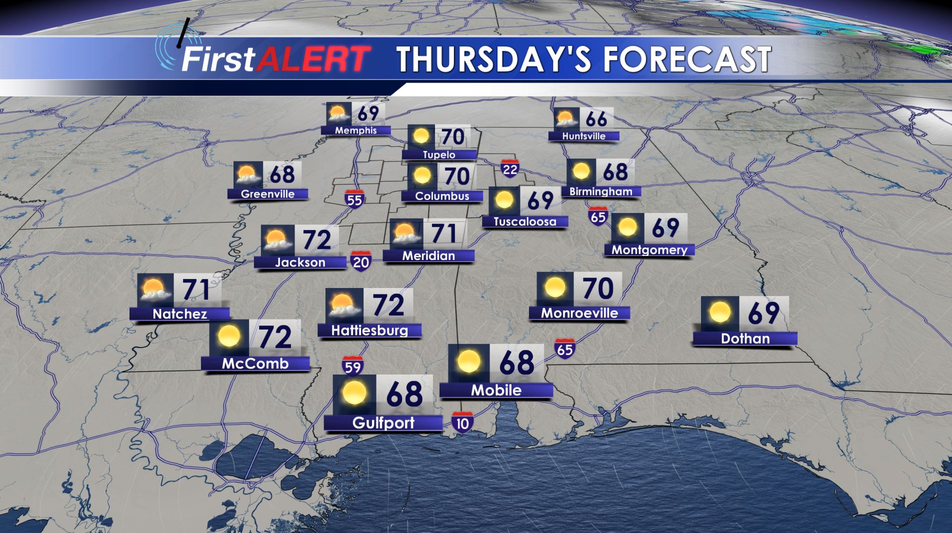 Thursday's Forecast