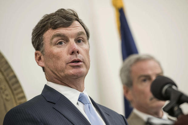 South Carolina Department of Corrections Director Bryan Stirling addresses the media during a press conference following a prison riot at the Lee Correctional Institution Monday