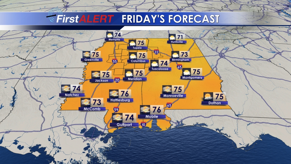 Dry, Pleasant End To Week. - Home - WCBI TV | Your News Leader