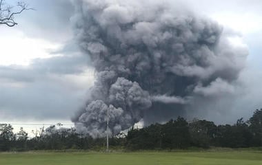 Volcanic eruption in Hawaii 
