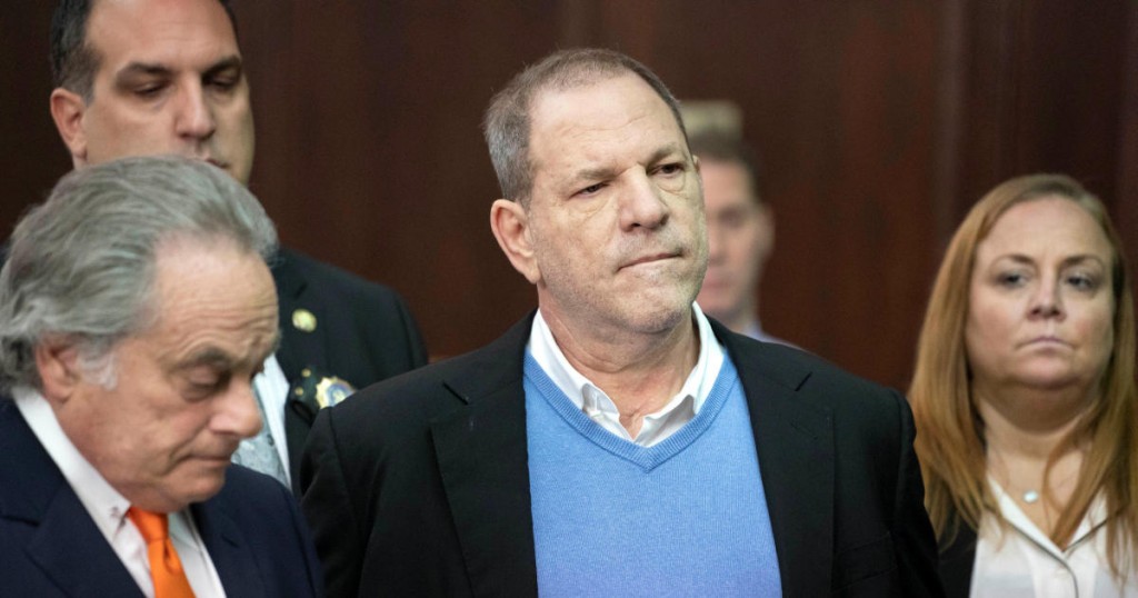 Film producer Harvey Weinstein stands with his lawyer Benjamin Brafman (L) inside Manhattan Criminal Court during his arraignment in Manhattan in New York