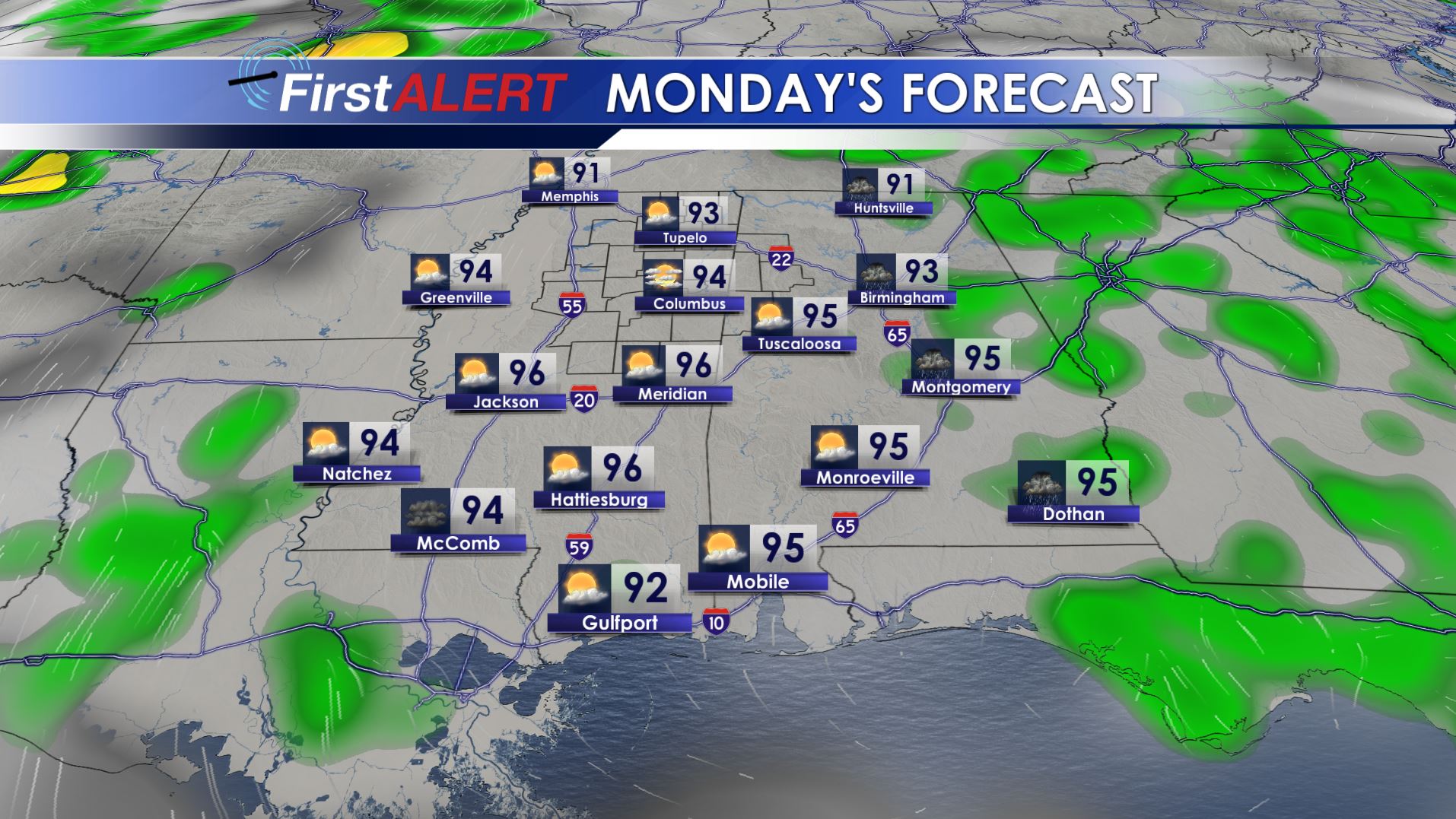 Monday's Forecast