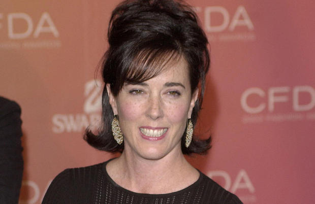 FILE PHOTO:    Kate Spade arrives at the Council of Fashion Designers of America awards in New York on June 2