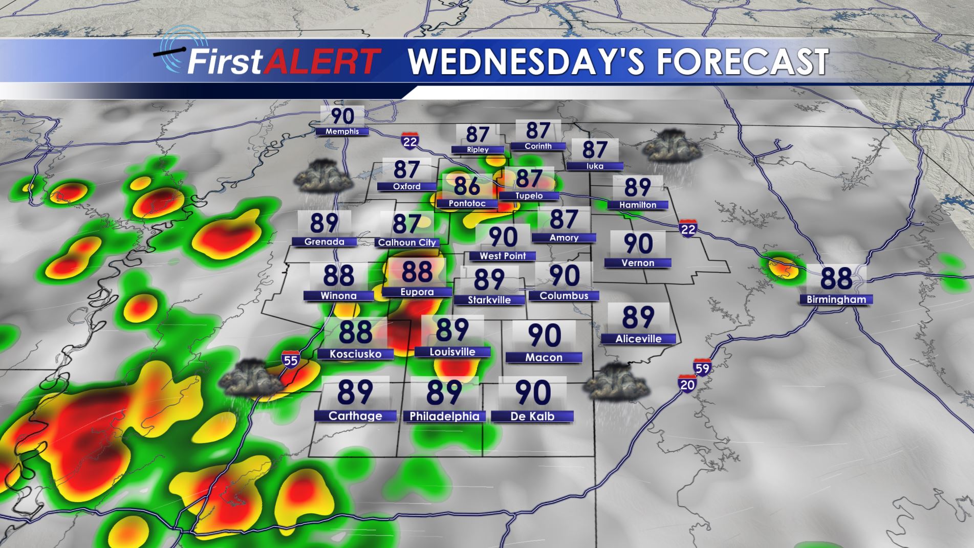 Wednesday's Forecast
