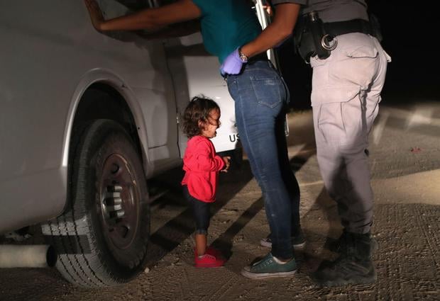 Border Patrol Agents Detain Migrants Near US-Mexico Border 