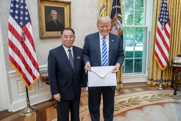 Arrival of North Korea letter to the White House.  (Official White House Photo by Shealah Craighead)