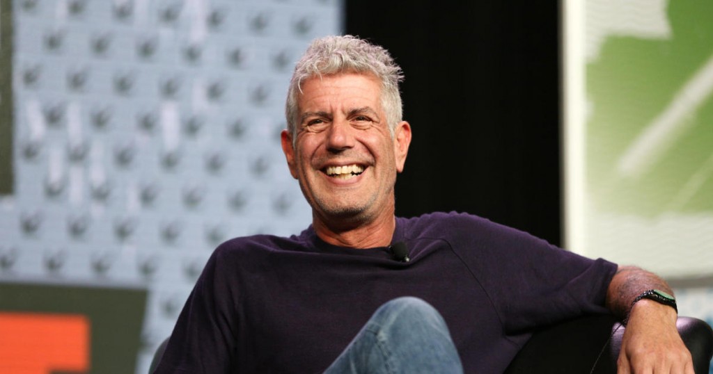 Anthony Bourdain speaks during South By Southwest at the Austin Convention Center on Sunday