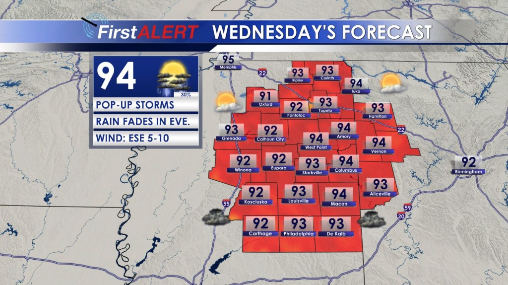 Wednesday's Forecast