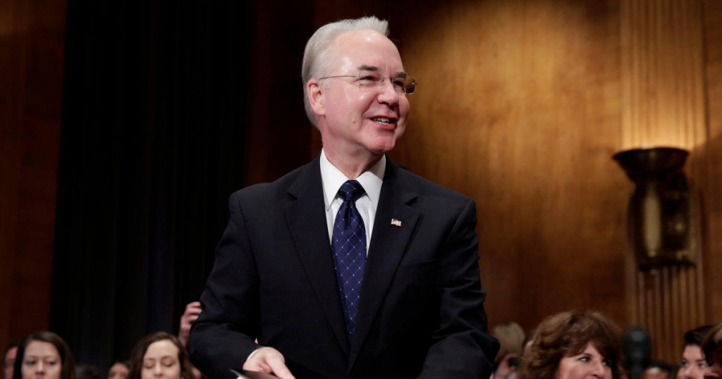 Rep. Tom Price (R-GA) arrives to testify before the Senate Health