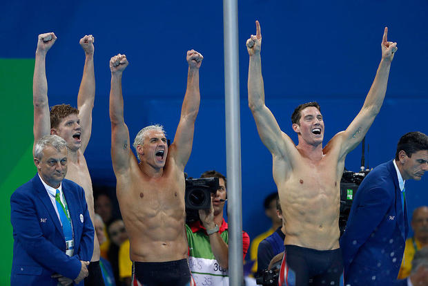 on Day 4 of the Rio 2016 Olympic Games at the Olympic Aquatics Stadium on August 9