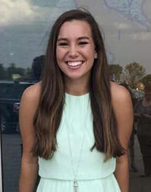 This undated photo released by the Iowa Department of Criminal Investigation shows Mollie Tibbetts
