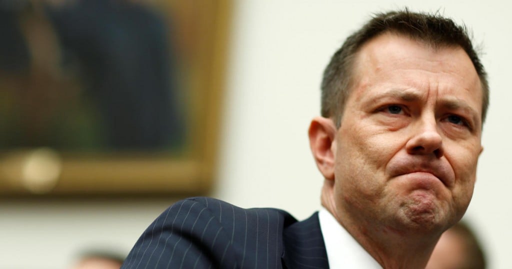 FBI Deputy Assistant Director Peter Strzok prepares to testify before House Committees on the Judiciary and Oversight & Government Reform joint hearing on "Oversight of FBI and DOJ Actions Surrounding the 2016 Election in Washington