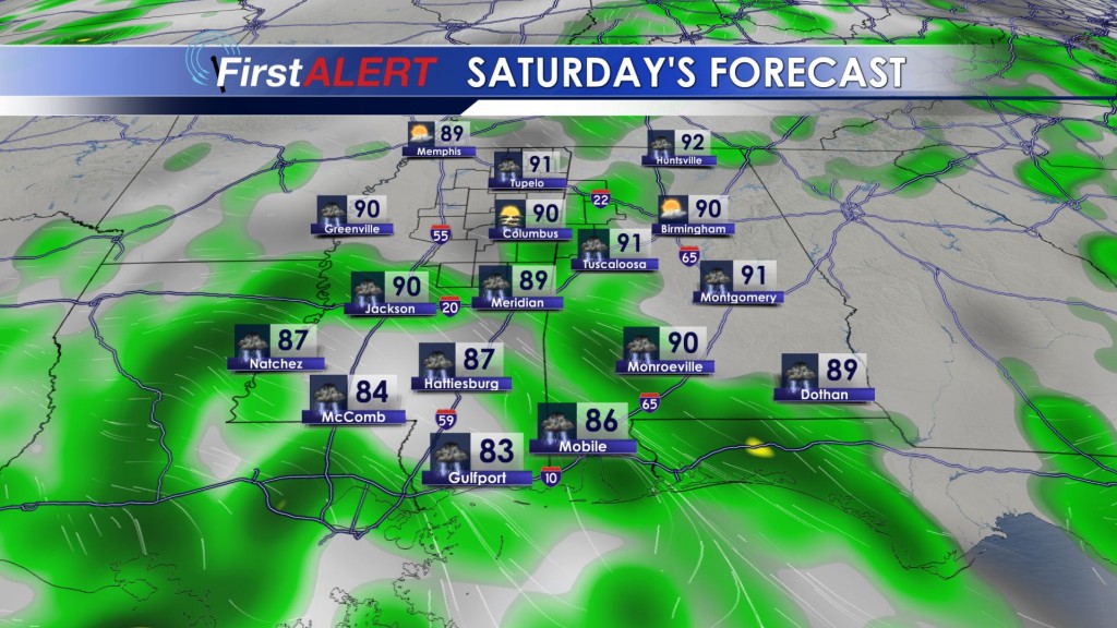 Saturday's Forecast