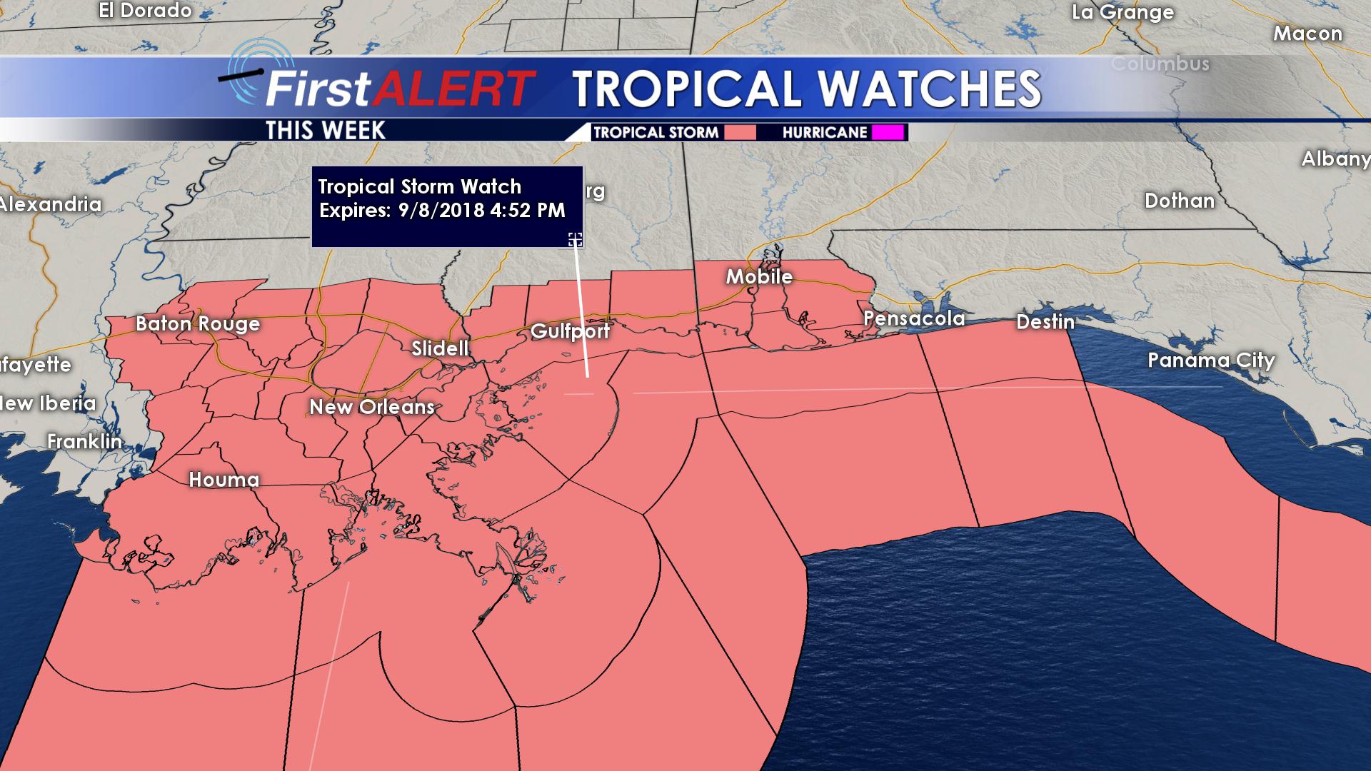 Tropical Storms Watches along the Gulf Coast - Home - WCBI TV | Telling ...