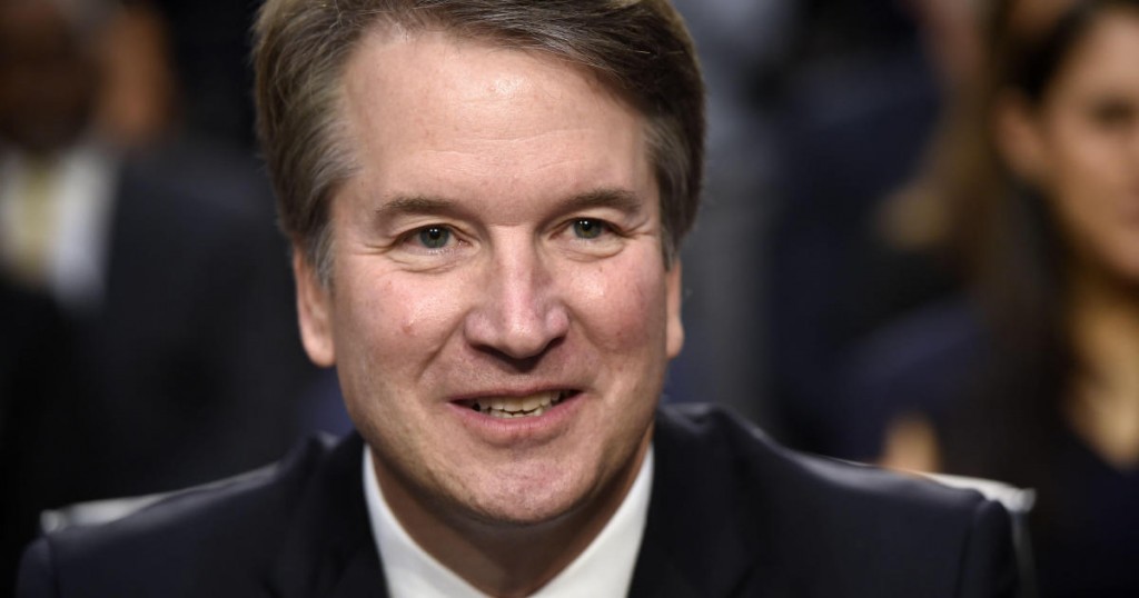 US Supreme Court nominee Brett Kavanaugh arrives on the first day of his confirmation hearing in front of the US Senate on Capitol Hill in Washington DC
