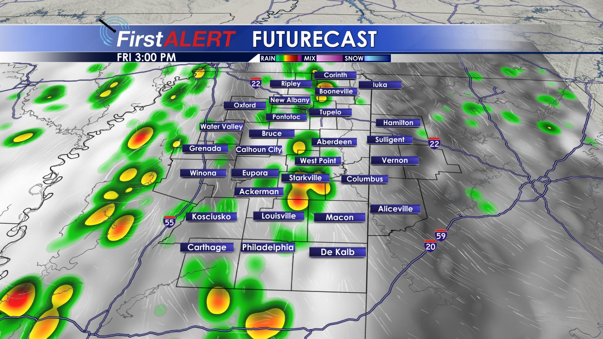 Rain Chances Sticking Around - Home - WCBI TV | Telling Your Story