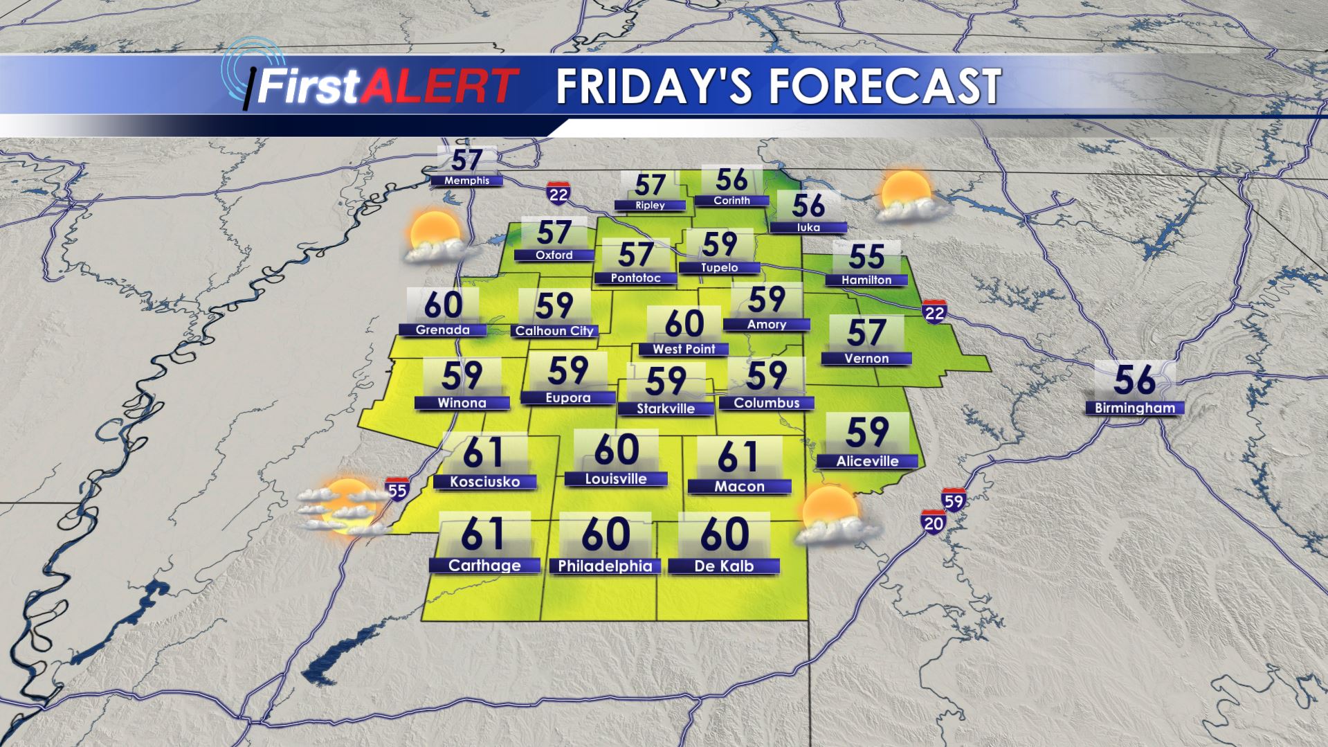 Quiet & Warmer Days Ahead - Home - WCBI TV | Telling Your Story