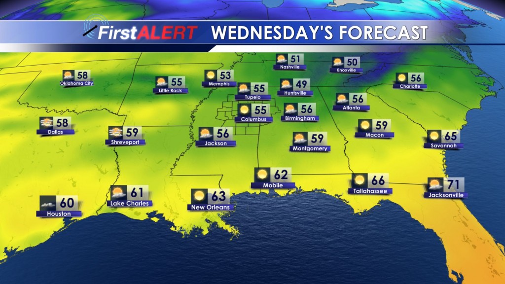 Wednesday's Forecast