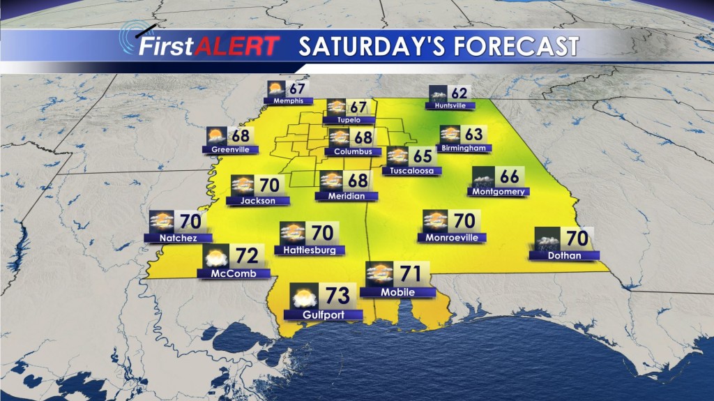 Saturday's Forecast