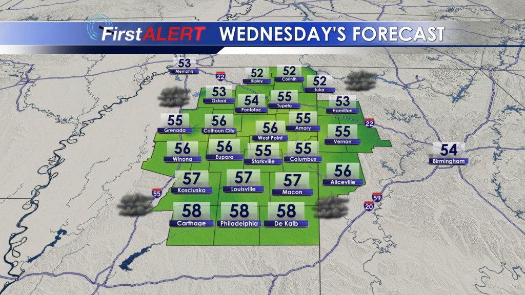 Wednesday's Forecast