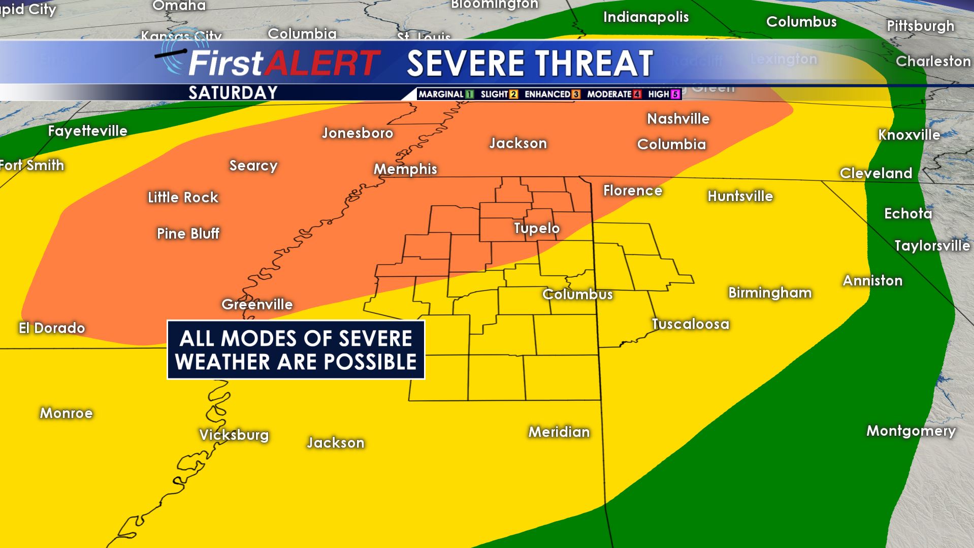 Saturday Severe Threat